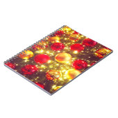 輝くクリスマスボールクラスタの喜び ノートブック (左側)