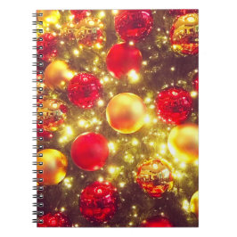 輝くクリスマスボールクラスタの喜び ノートブック