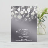 輝くクリスマスボール企業のクリスマスパーティー 招待状 (スタンド正面)