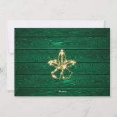 輝くクリスマスライト素朴フォトGREETING シーズンカード (裏面)