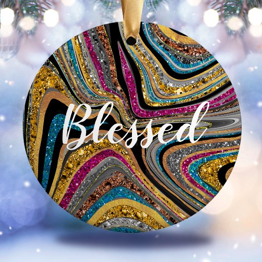 輝くグラムの輝くガーリー大理石アート セラミックオーナメント