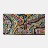 輝くグラムの輝くガーリー大理石アート デスクマット (正面)