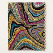 輝くグラムの輝くガーリー大理石アート プランナー手帳 (裏面)