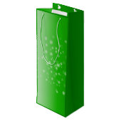 輝くグリーンクリスマス ワインギフトバッグ (裏面アングル)