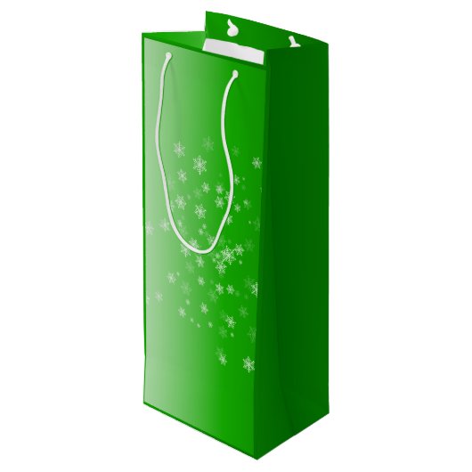 輝くグリーンクリスマス ワインギフトバッグ (裏面アングル)