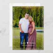 輝くグローカスタムグリーティングホリデーフォトカード シーズンカード (正面/裏面)