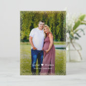 輝くグローカスタムグリーティングホリデーフォトカード シーズンカード (スタンド正面)