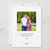 輝くグローカスタムグリーティングホリデーフォトカード シーズンカード (裏面)