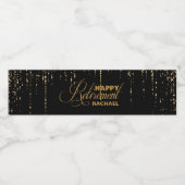 輝くゴールデンリタイアメントパーティー ペットボトルラベル (シングルラベル)