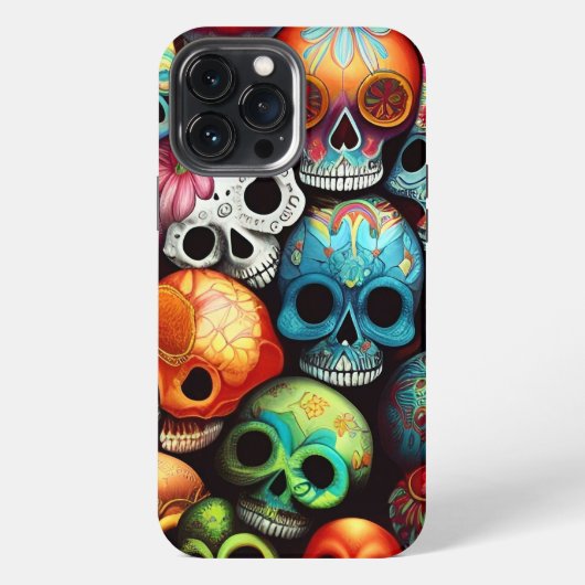 輝くシュガースカル iPhoneケース (裏面)