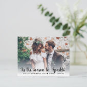 輝くシーズン 婚約写真 ホリデーエンゲージメント 案内ポストカード (スタンド正面)