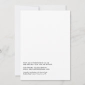 輝くスクリーンセーバー バーチャル卒業パーティー 招待状 (裏面)