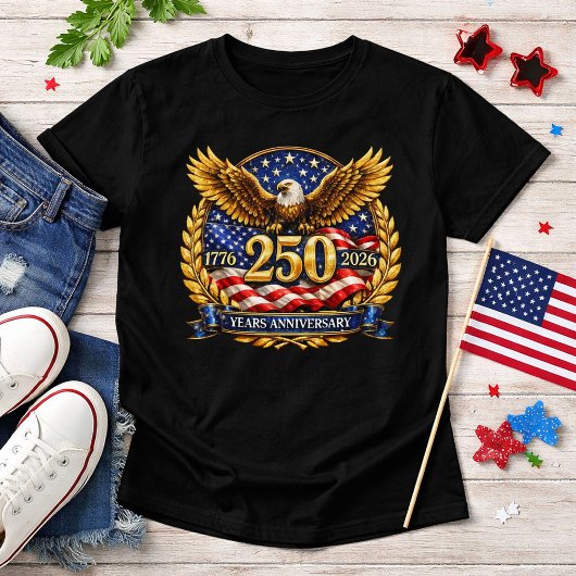 輝くセミクワインセンテニアル・イーグル・エンブレム Tシャツ