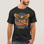 輝くセミクワインセンテニアル・イーグル・エンブレム Tシャツ (正面)