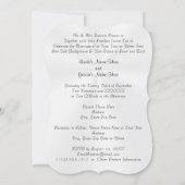 輝くダイヤモンドのウェディング招待状 - お客様のテキスト 招待状 (裏面)