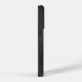 輝くダークグレーの抽象的な背景 iPhoneケース (右側面)