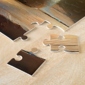 輝くチューリップが花瓶に並ぶ ジグソーパズル (側面)