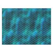 輝くティール（緑がかった色）&グリッタードラゴはかりで測ン テーブルクロス (正面(横))