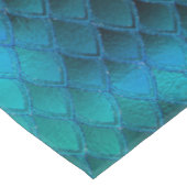 輝くティール（緑がかった色）&グリッタードラゴはかりで測ン テーブルクロス (アングル)