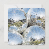 輝くディスコボールパーティー 招待状 (裏面)