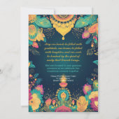 輝くディワリの輝き 招待状 (裏面)