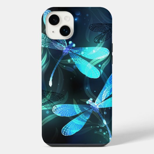 輝くトンボの湖 iPhoneケース (裏面)