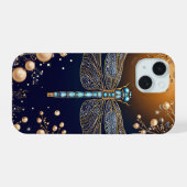 輝くトンボ iPhone 15ケース (裏面横)