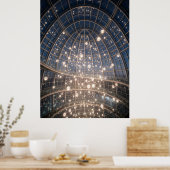 輝くドーム型照明装置 ポスター (キッチン)