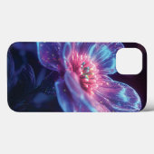 "輝くネオンフラワー – 魅惑の宇宙フラワーズ Case-Mate iPhoneケース (裏面 (横))