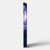 "輝くネオンフラワー – 魅惑の宇宙フラワーズ Case-Mate iPhoneケース (裏面 / 左)