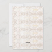 輝くハングライトのプロム招待状 招待状 (裏面)