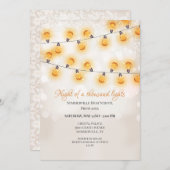 輝くハングライトのプロム招待状 招待状 (正面/裏面)