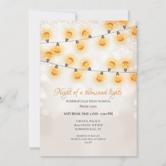 輝くハングライトのプロム招待状 招待状