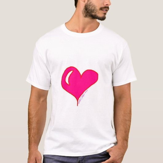 輝くハート Tシャツ (正面)