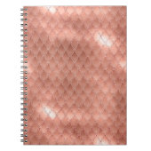 輝くバラ金ゴールドグリッタードラゴはかりで測ン ノートブック (正面)