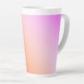 輝くパステルサンセットグラデーション カフェラテマグ (右アングル)