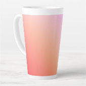 輝くパステルサンセットグラデーション カフェラテマグ (左アングル)