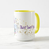 輝くパーソナライズされた妖精 マグカップ (正面右)