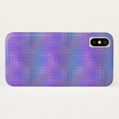 輝くパープルの虹色シャイマー グラマラスガール Case-Mate iPhoneケース (裏面(横))