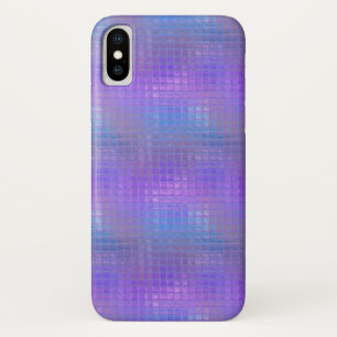 輝くパープルの虹色シャイマー グラマラスガール iPhone X ケース
