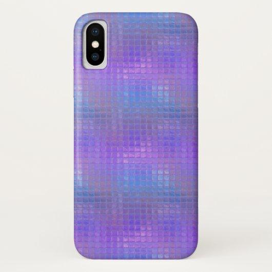 輝くパープルの虹色シャイマー グラマラスガール Case-Mate iPhoneケース (裏面)