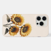 輝くヒマワリ iPhoneケース (裏面横)