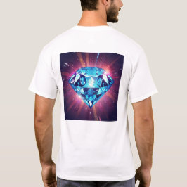 輝くピクセルダイヤモンド Tシャツ