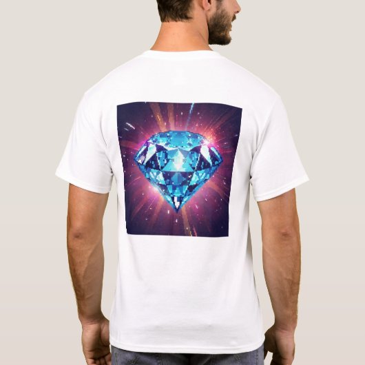 輝くピクセルダイヤモンド Tシャツ (裏面)
