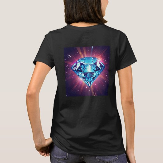 輝くピクセルダイヤモンド Tシャツ (裏面)