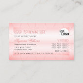 輝くピンクとダイヤモンドとロゴルクセングラマー 名刺 (裏面)