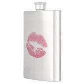輝くピンクの唇 フラスク (左)