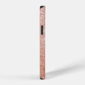 輝くピンクの煌めき iPhoneケース (右側面)
