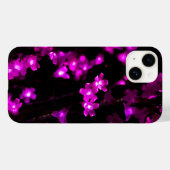 輝くピンクの花のライト Case-Mate iPhoneケース (裏面 (横))