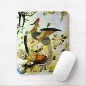 輝くフェニックスアンティーク中国の刺繍 マウスパッド (マウス)
